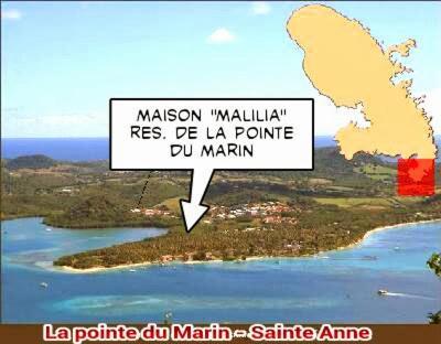 Malilia Beach A Sainte-Anne - Wifi -5 Min A Pied De La Plage Exterior photo
